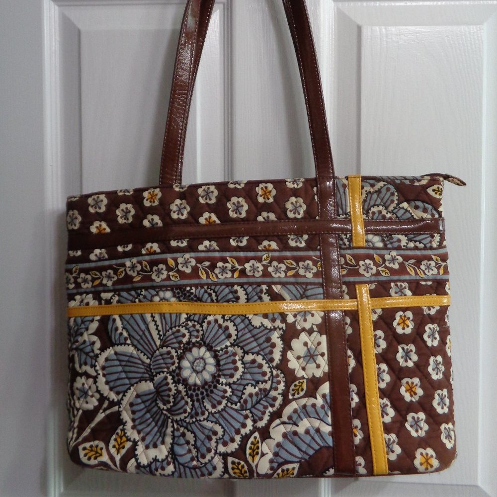 VERA BRADLEY SLATE BLOOMS TOTE